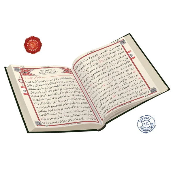 YEŞİL RENKLİ KUR'ANI KERİM