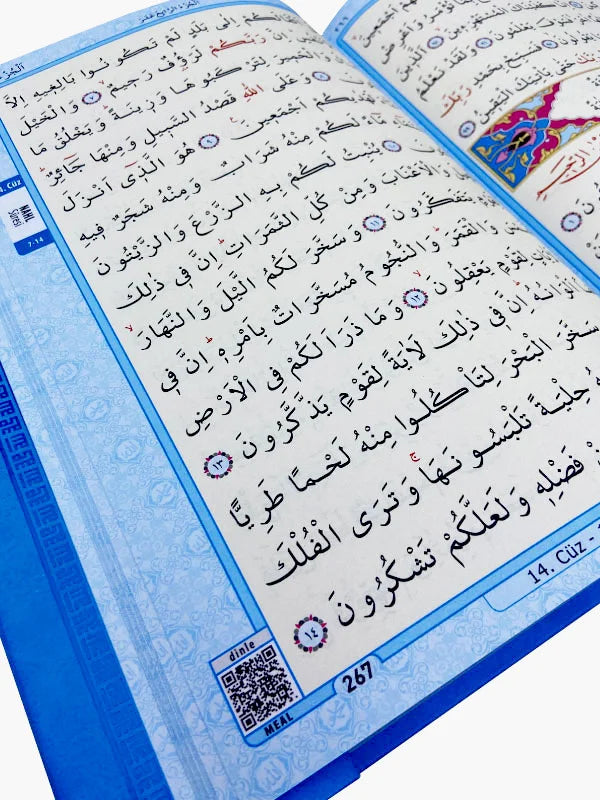 MAVİ RENKLİ KUR'ANI KERİM