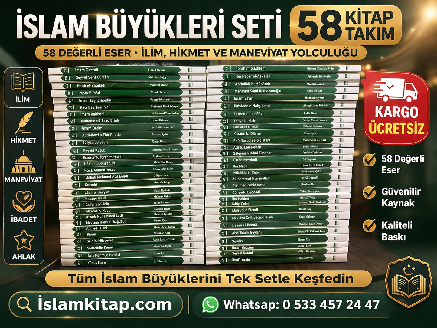 İslam Alimleri Serisi 58 Kitap Takım